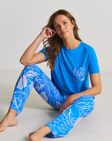 JD Williams Value Pyjama Set Leaf Print