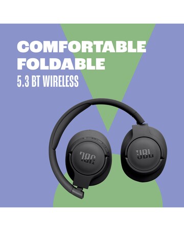 JBL Tune 720BT Wireless Over-Ear Headphones - Black