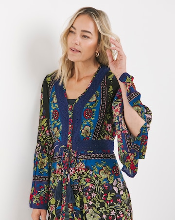 Joe Browns Marine Boho Crinkle Maxi Dress