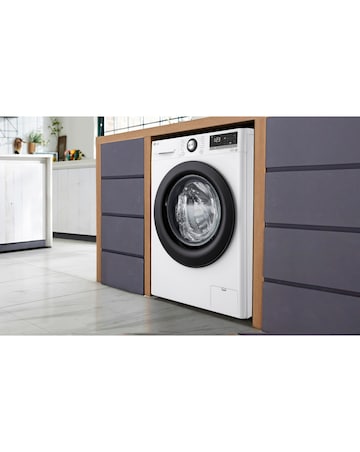 LG TurboWash with AI F4Y510WBLN1 10 kg 1400 Spin Washing Machine - White