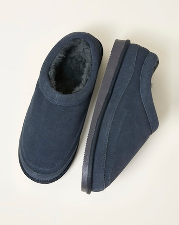 FatFace Lewis Suede Slipper - Navy