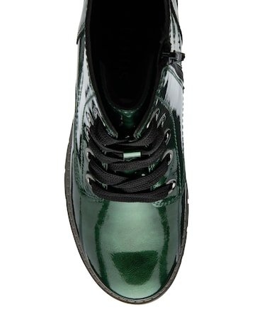 Lotus JoJo Patent Lace Up Chunky Boot Standard Fit