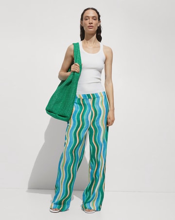 Mango Mykonos Wavy Stripe Trousers