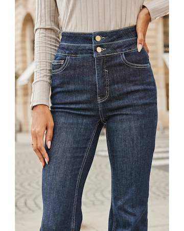 Sosandar Contour Waist Kick Flare Jean