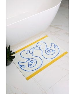 My Mat Linear Ducks Printed Nylon Bathmat