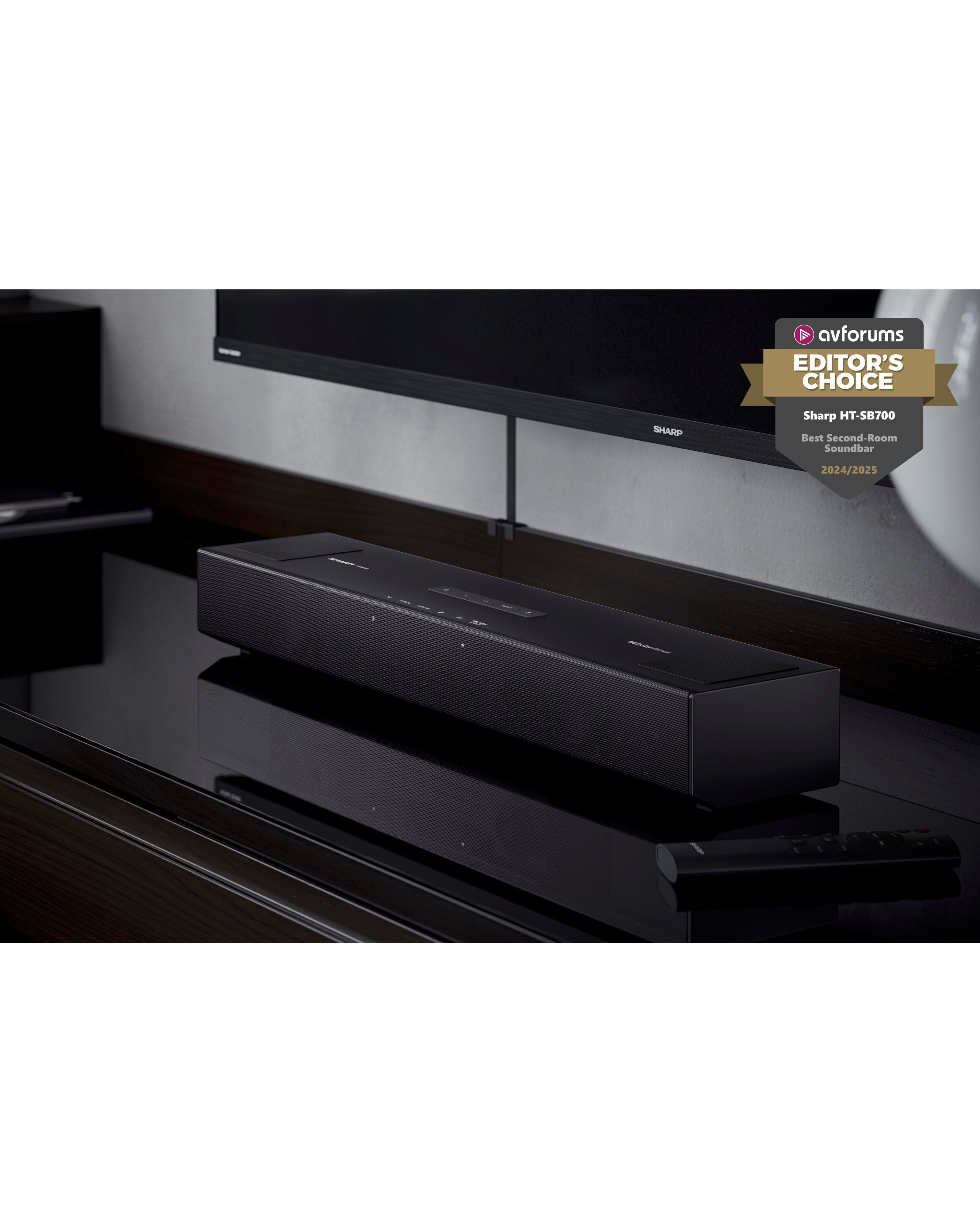 Sharp HT-SB700 2.0.2 140W Compact Dolby Atmos Soundbar System | JD