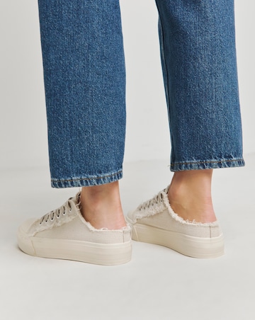 Bowie Raw Edge Slip on Trainers - Extra Wide Fit (EEE)