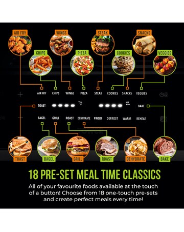 Tower Vortx 30L Air Fryer Oven with Rotisserie Function and XL Viewing Window