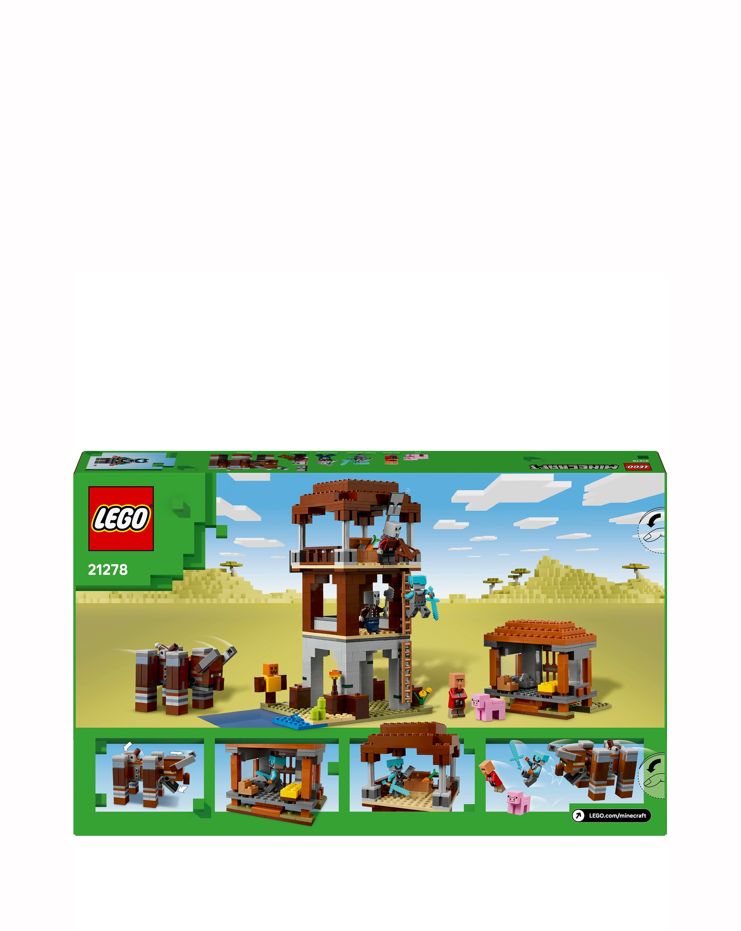 LEGO Minecraft The Pillager Outpost and Ravager, Village Building