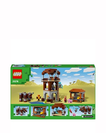LEGO Minecraft The Pillager Outpost and Ravager, Village Building Toy 21278