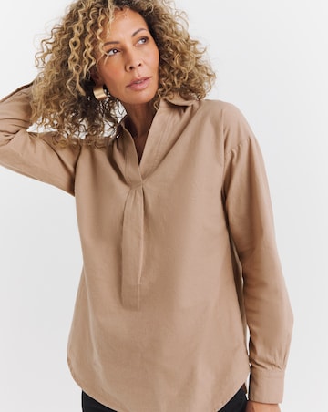 Brushed Cotton Popover Shirt