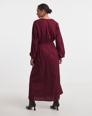 Long Sleeve Printed Maxi Dress