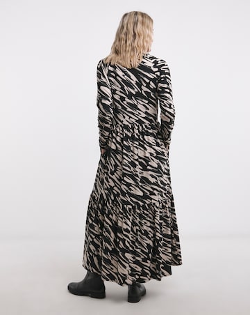 Soft Touch Long Sleeve Notch Neck Dress