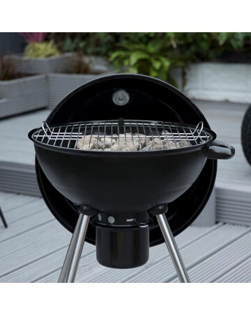 George Foreman Portable Kettle Charcoal BBQ