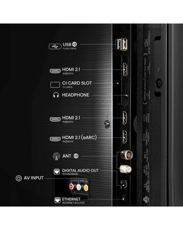 Hisense 55in 55E7NQTUK Smart 4K UHD HDR QLED TV with Amazon Alexa