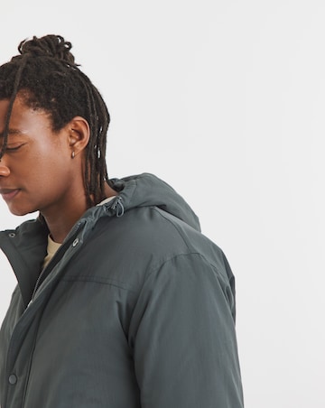 Charcoal Nylon Parka