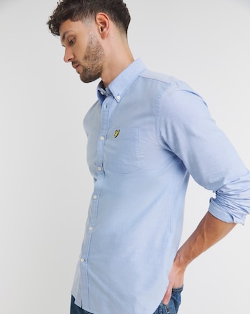 Lyle & Scott Classic Long Sleeve Oxford Shirt - Blue