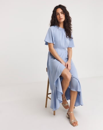 Joanna Hope Belt Ruffle Dress