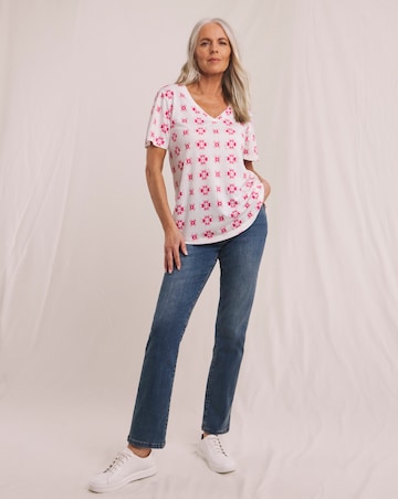Julipa V Neck Printed T-Shirt