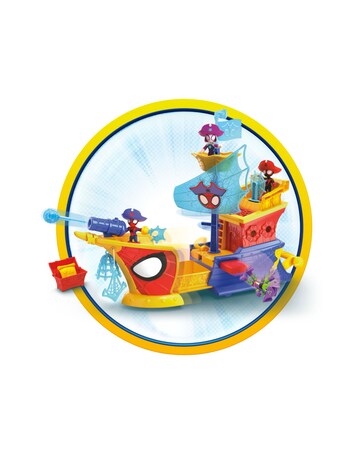 Marvel Spidey and his Amazing Friends Water-Webs Webs Ahoy Bubble Pirate Ship