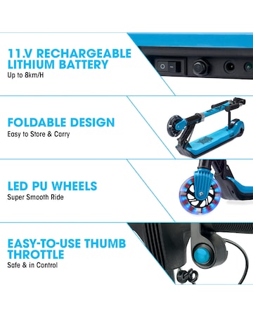 Xootz Elements Electric Scooter - Blue