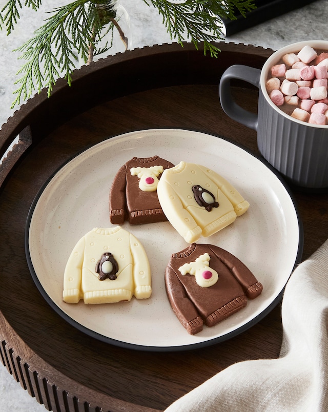 Choc on Choc Belgian Chocolate Milk And White Christmas Jumpers