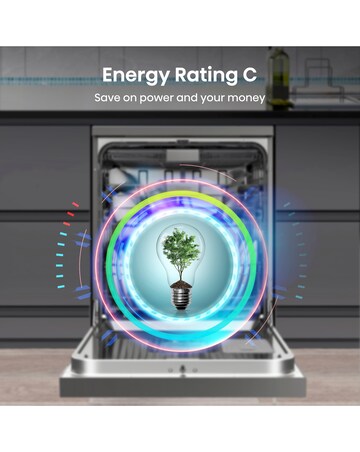 Hisense HS693C60XADUK 16 Place Dishwasher - Silver