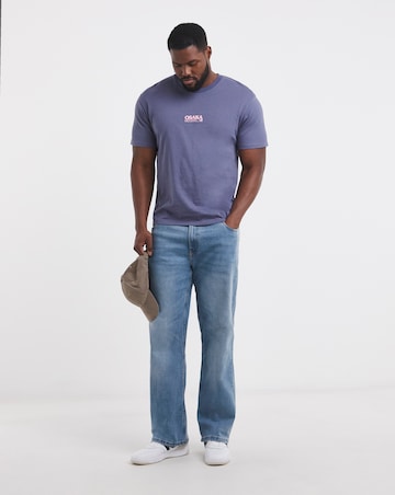 Jack & Jones Osaka Back Graphic T-Shirt - Blue
