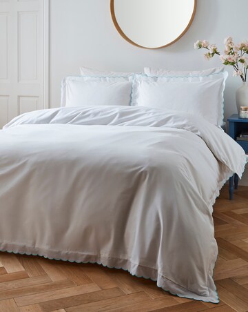 Julipa 100% Cotton Scalloped Edge Duvet Set
