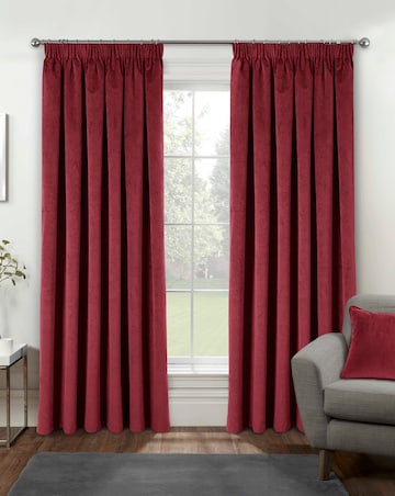 Oxford 100% Blackout Pencil Pleat Velvet Curtain