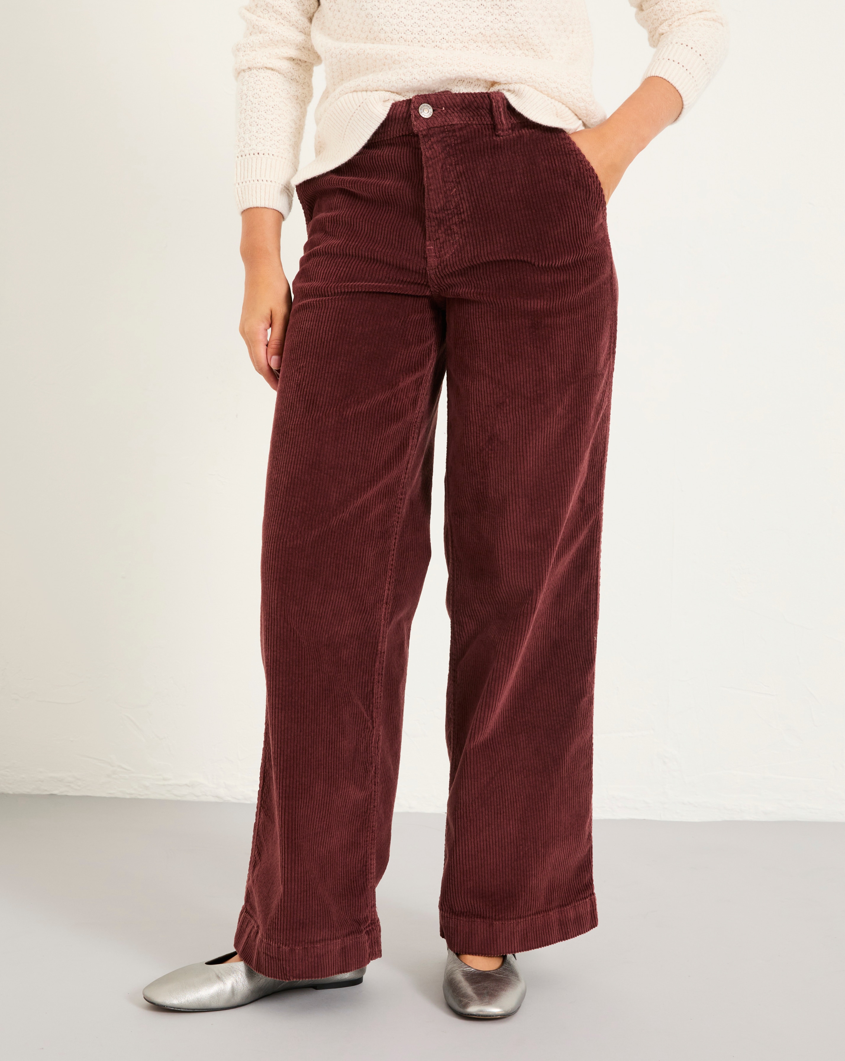 FatFace Kendall Wide Leg Cord Trouser | JD Williams