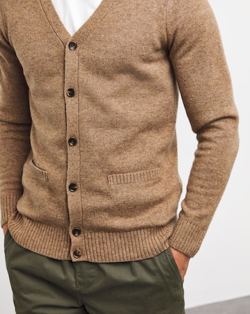 Neutral Lambswool Cardigan