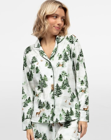 Cyberjammies Fern Pyjama Top Alpine Print