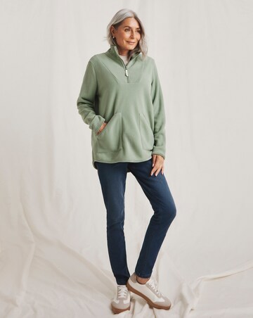 Julipa Dip Back Half Zip Fleece