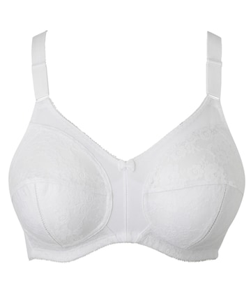 Pretty Secrets Dotty Full Cup Non Wired Bra (B-G) White