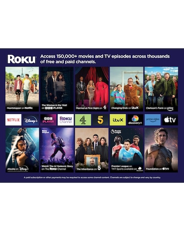 TCL 75In 75RC650K Roku TV Smart 4K Ultra HD HDR QLED TV