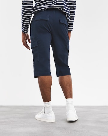 3/4 Length Twill Cargo Short