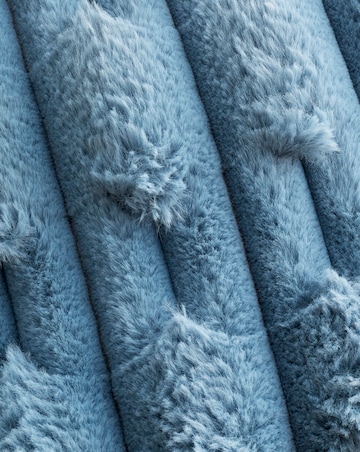 Bianca Carved Faux Fur Throw