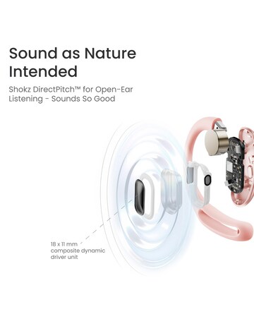 Shokz OpenFit Air True Wireless Open-Ear Earbuds - Pink