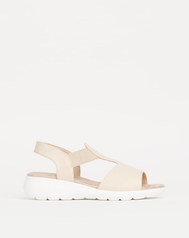 Cushion Walk Elastic Sandals - Wide Fit (E)