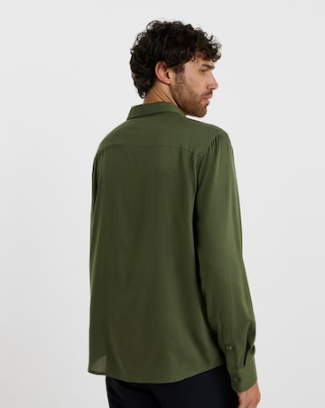 Folio Garment Dyed Viscose Shirt Regular