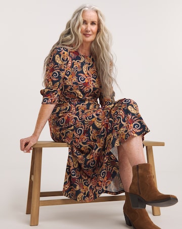 Joe Browns Perfectly Pleasing Paisley Midaxi Jersey Dress