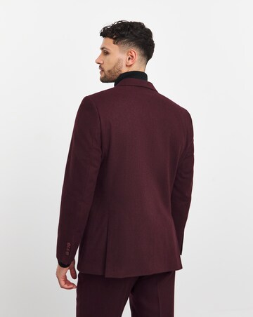 Wool Blend Regular Fit Suit Jacket