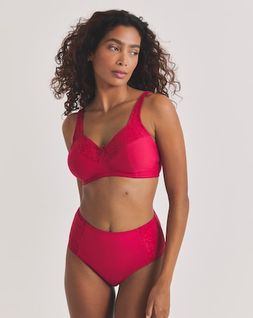 Pretty Secrets (2 Pack) New Sarah Cotton Non Wired Bras (B-G) Navy/Red