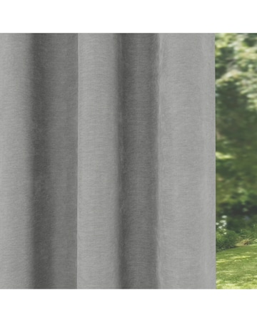 Knightsbridge Chenille Black Out Eyelet Curtains