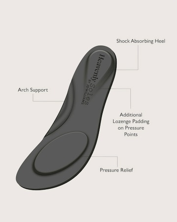 Heavenly Soles April Low Heel Trim Court Shoe - Extra Wide Fit (EEE)