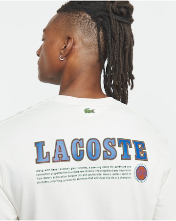 Lacoste Short Sleeve Back Logo T-Shirt - Off White
