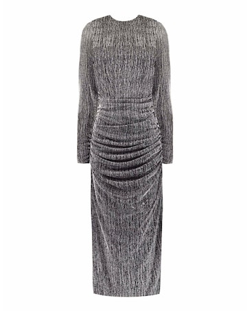 Ro&Zo Sparkle Jersey Long Sleeve Dress