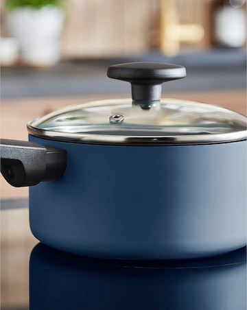 Morphy Richards Recycled Aluminium Blue 5 Piece Pan Set