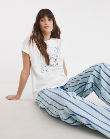 Beach Club Stripe Pant Pyjama Set